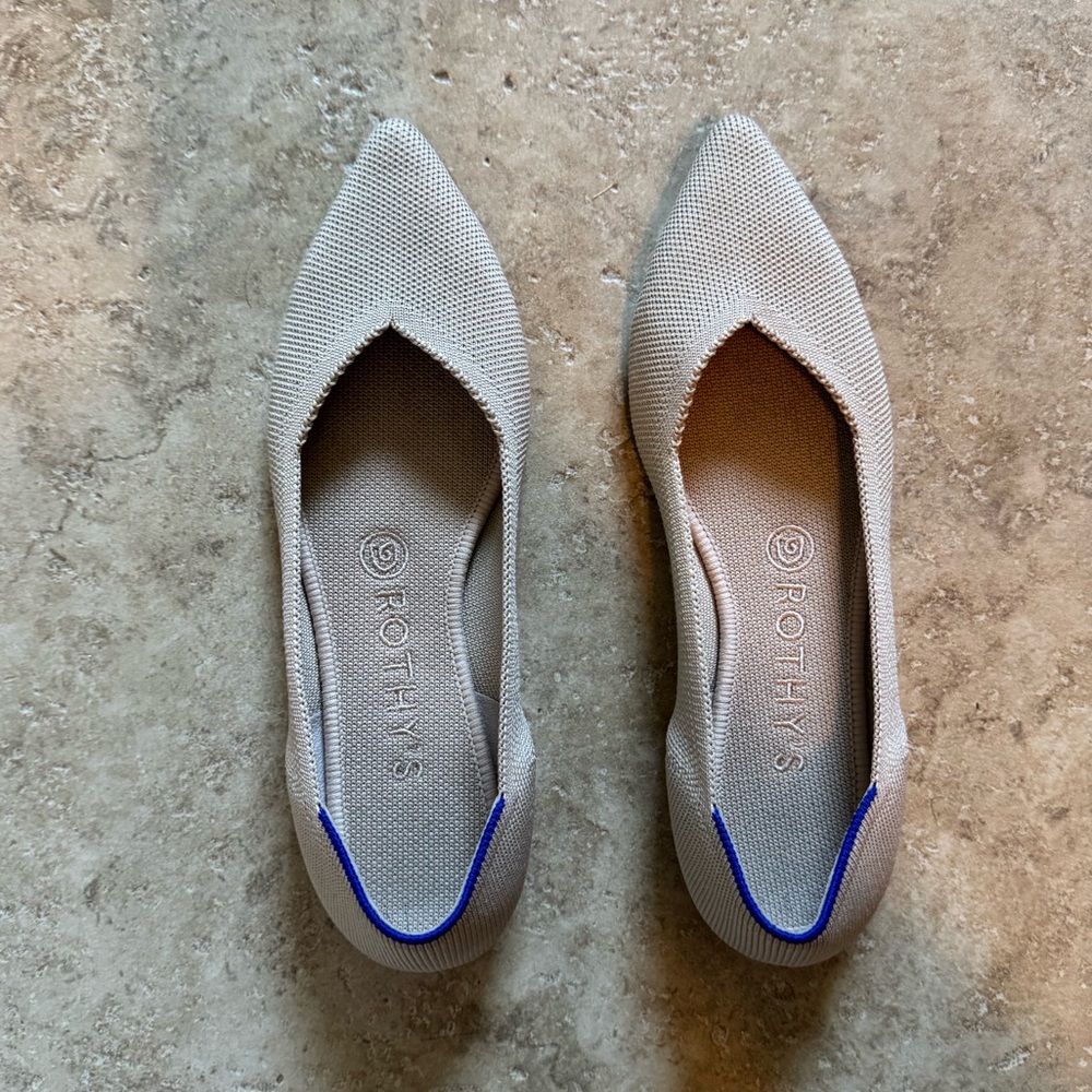 Rothy's Nude Point Flats